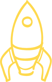 GlowSmiles - yellow rocket icon